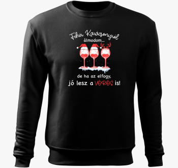 Bela de lesz is pulover s kapuco