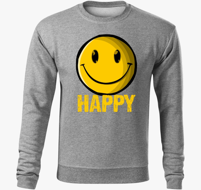 Boldog arcos pulover s kapuco