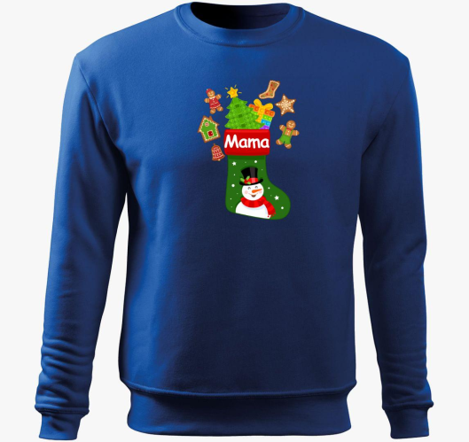 Mama zokni pulover s kapuco