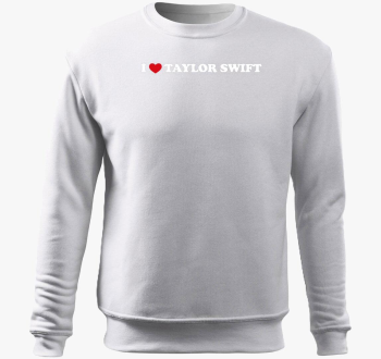 Love TS white pulover s kapuco