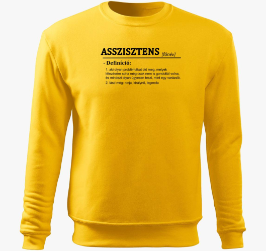 Asszisztens pulover s kapuco