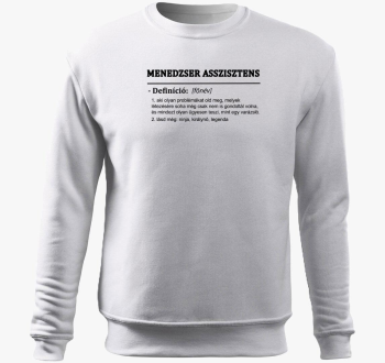 menedzser assisztens pulover s kapuco