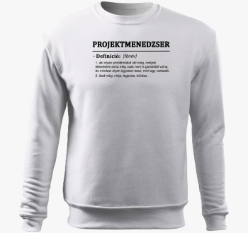 Projektmenedzser pulover s kapuco