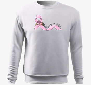 Pink ribbon pulover s kapuco