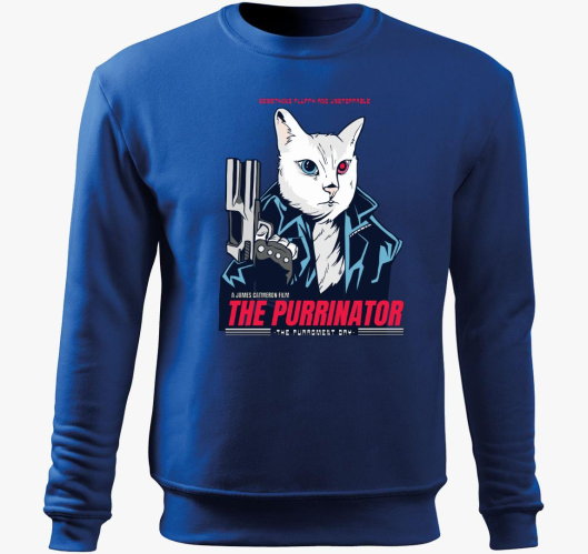 The Purrmimator pulover s kapu...