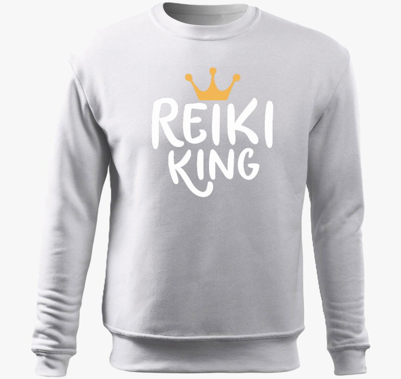 Reiki king bela pulover s kapuco