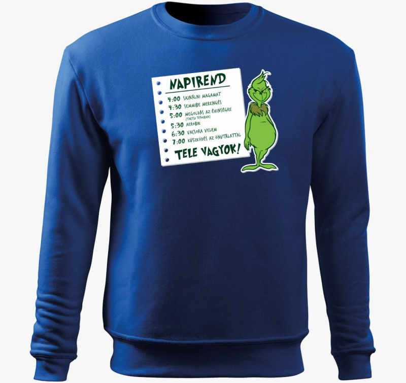 Grincs napirend pulover s kapuco