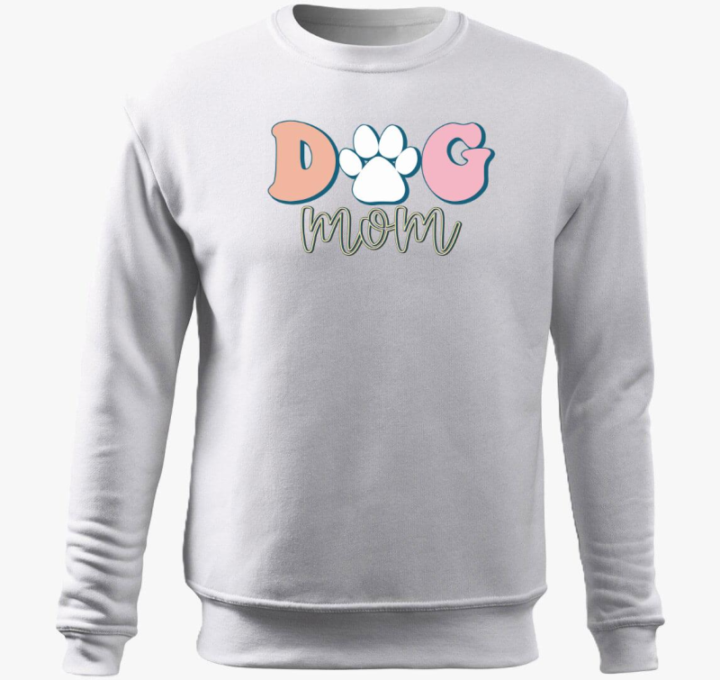 Dog Mom pasztell pulover s kapuco