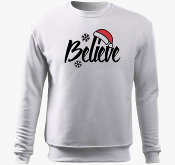 Believe Santa pulover s kapuco