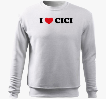 I love Cici pulover s kapuco