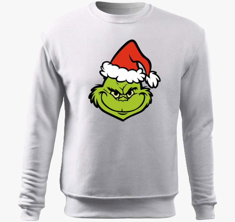 Grinchfej pulover s kapuco