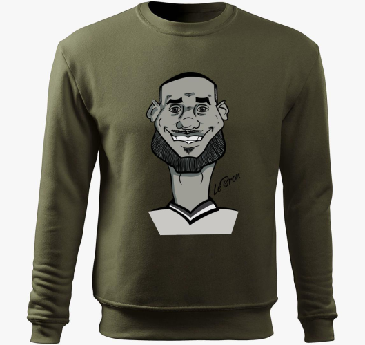 LeBron caricature pulover s ka...