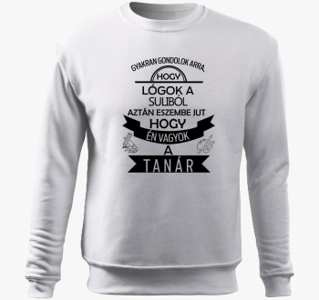 učitelj pulover s kapuco