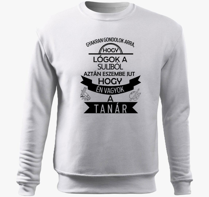 učitelj pulover s kapuco