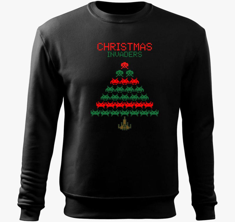 Christmas Invaders - pulover s kapuco