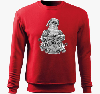 Badass Santa pulover s kapuco