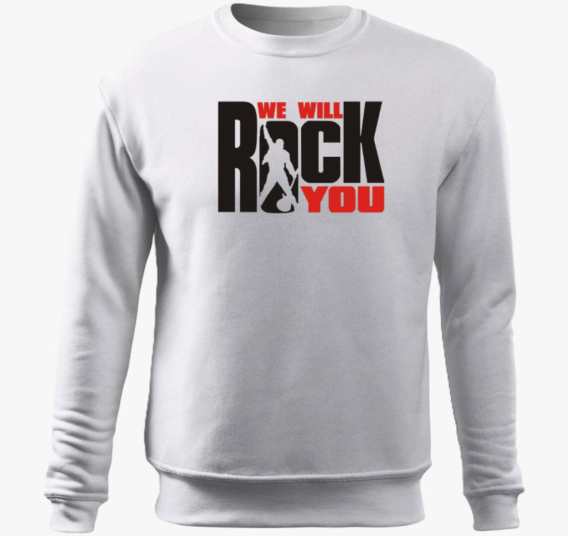We will rock you pulover s kapuco