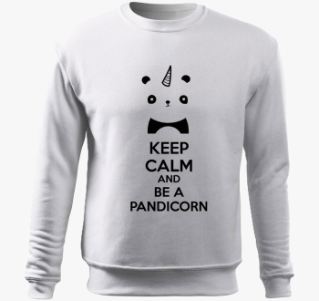 Keep calm and be pandicorn pulover s kapuco