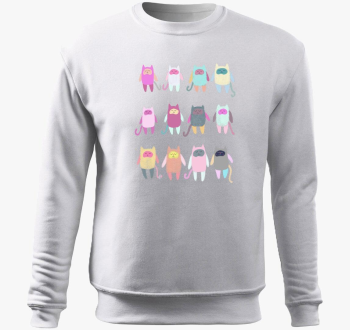 Kotki pulover s kapuco