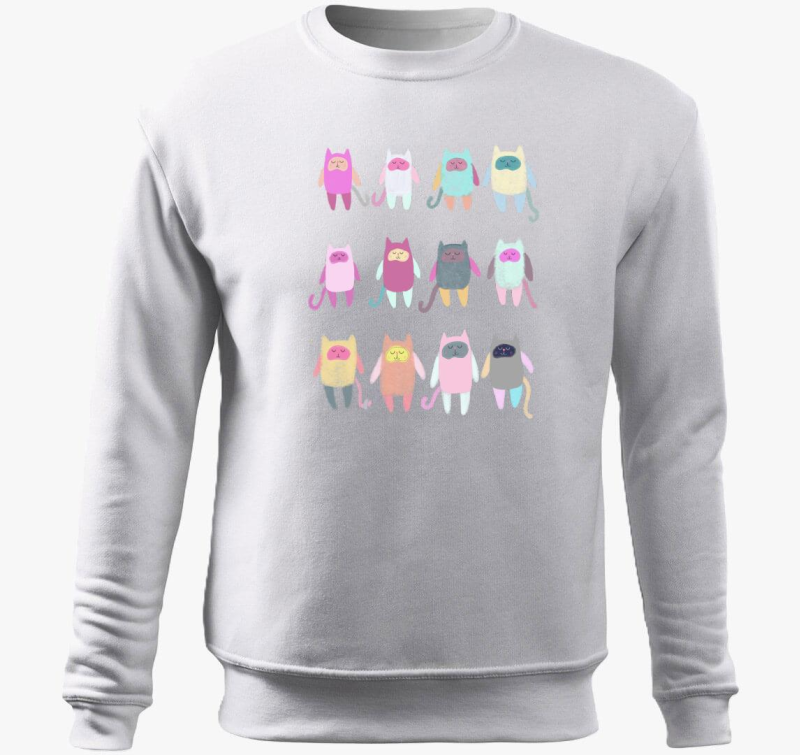 Kotki pulover s kapuco