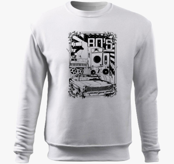 Klasično 80-as pulover s kapuco