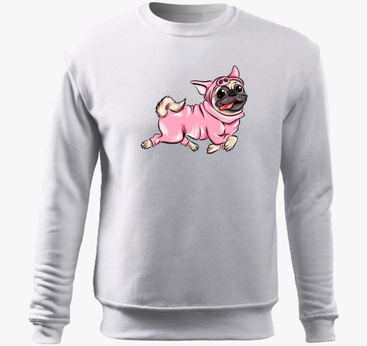 Malacnak mopszos pulover s kap...