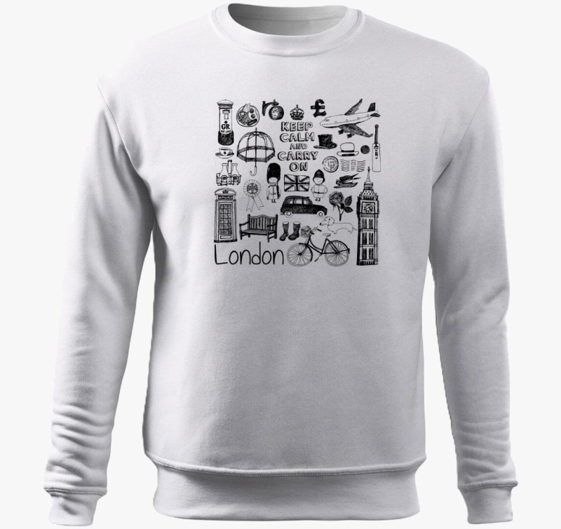 Cuki londonos pulover s kapuco