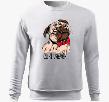 Cuki sem Mopszos pulover s kapuco