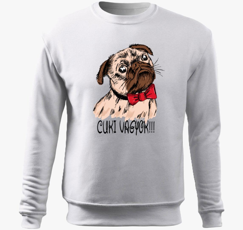 Cuki sem Mopszos pulover s kapuco