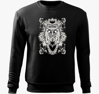 Farkasfejes pulover s kapuco