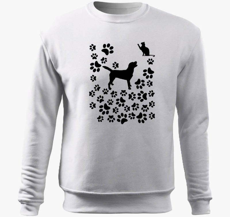 Kutya, cica - Gyerek pulover s kapuco