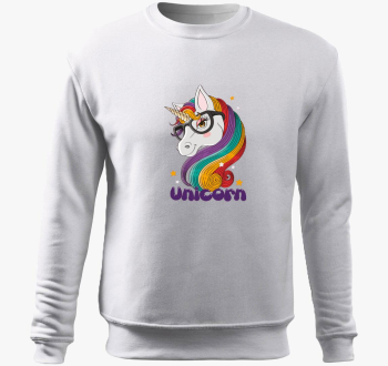 Unikornisos pulover s kapuco