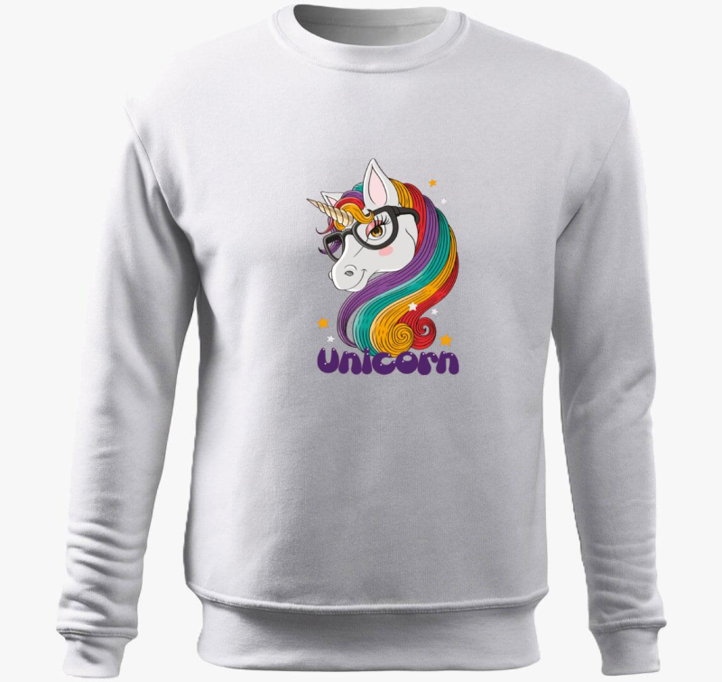 Unikornisos pulover s kapuco