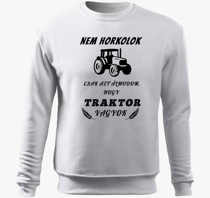 Traktoros pulover s kapuco