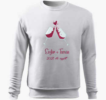 Valentin napi pulover s kapuco