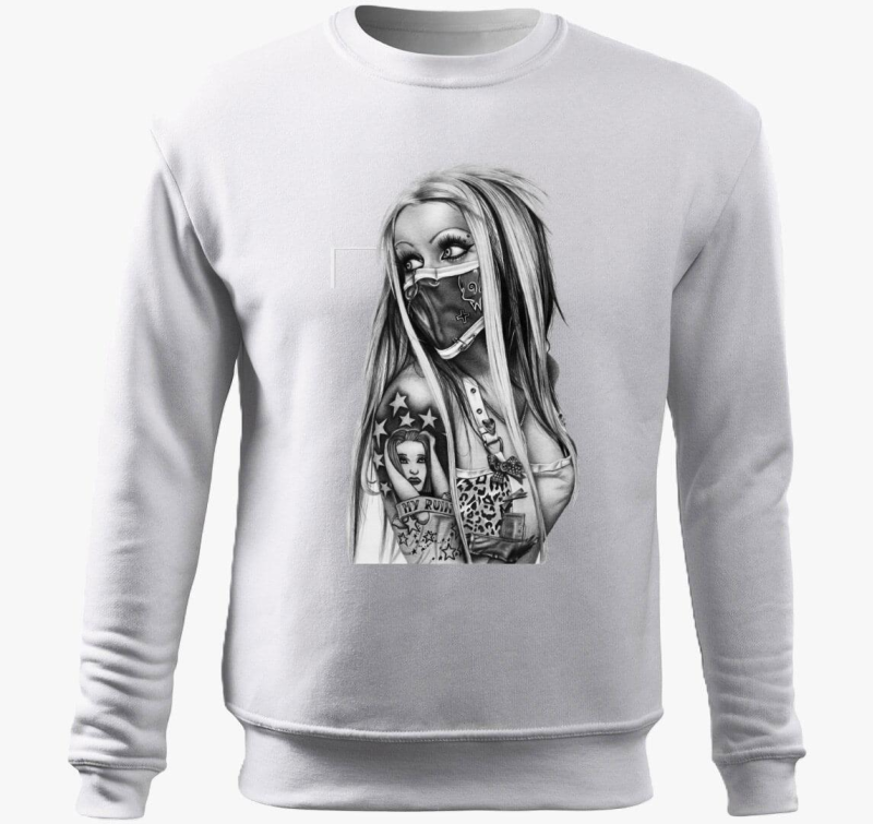 csajos pulover s kapuco