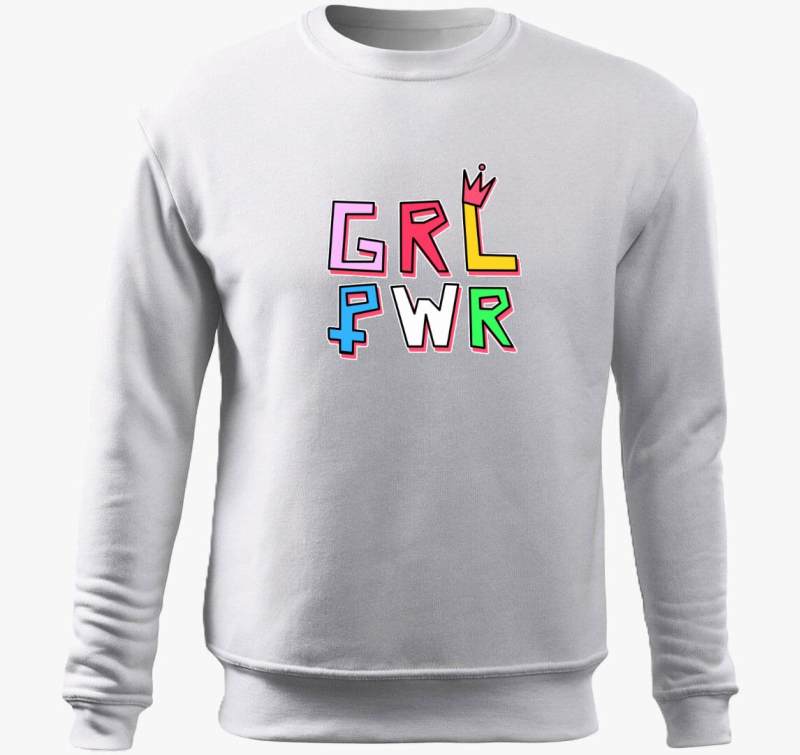 Girl power pulover s kapuco