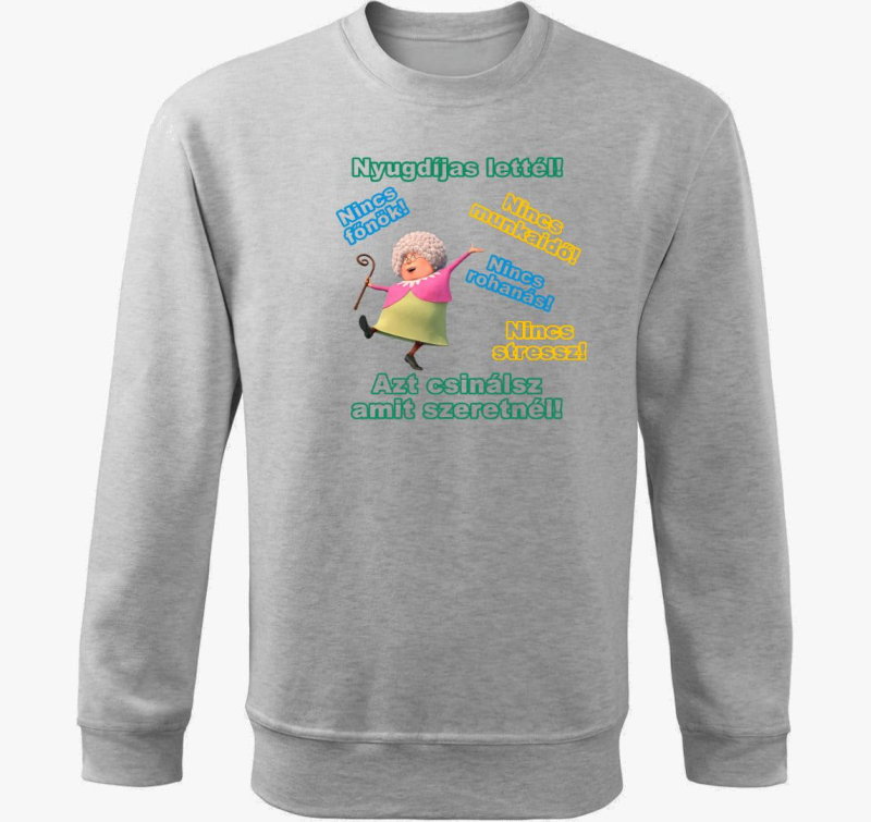 Upokojeni pulover s kapuco