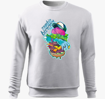 Zombi burger pulover s kapuco