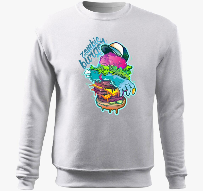 Zombi burger pulover s kapuco