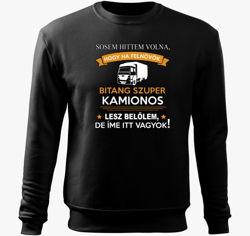 Szuper kamionos pulover s kapuco