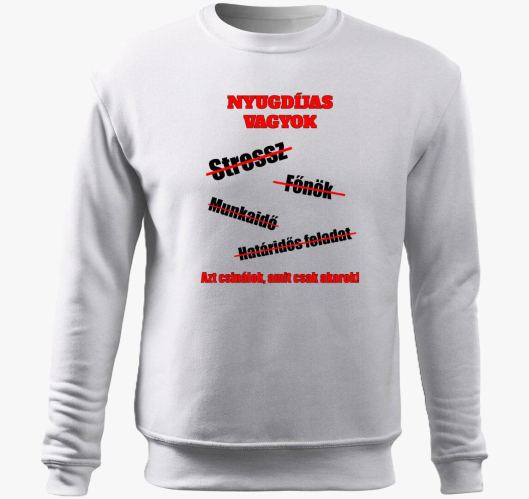 Upokojeni pulover s kapuco