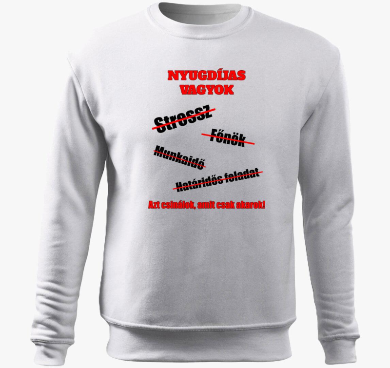 Upokojeni pulover s kapuco