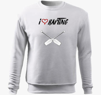 I love Rafting pulover s kapuco