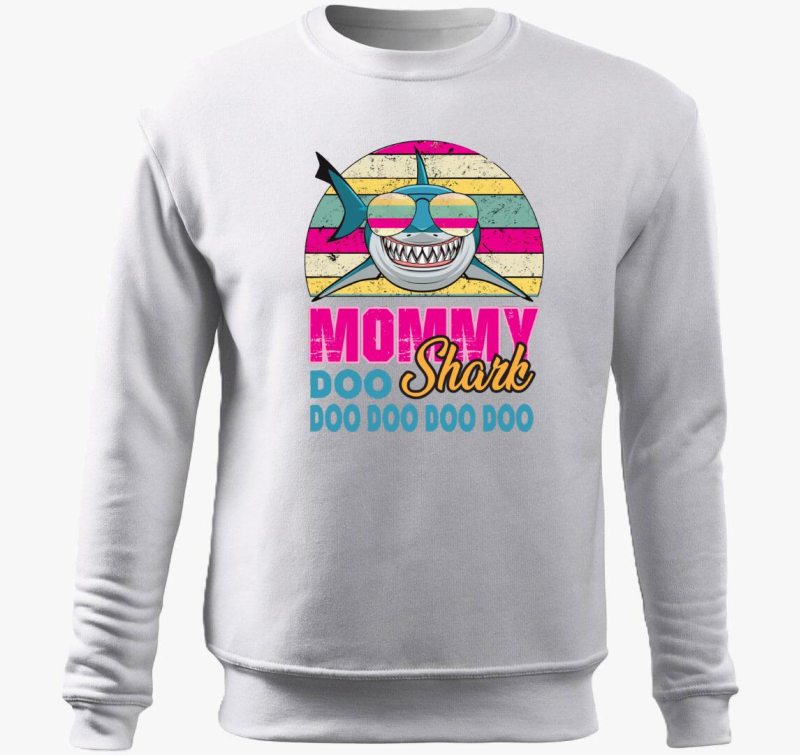 Mommy shark pulover s kapuco