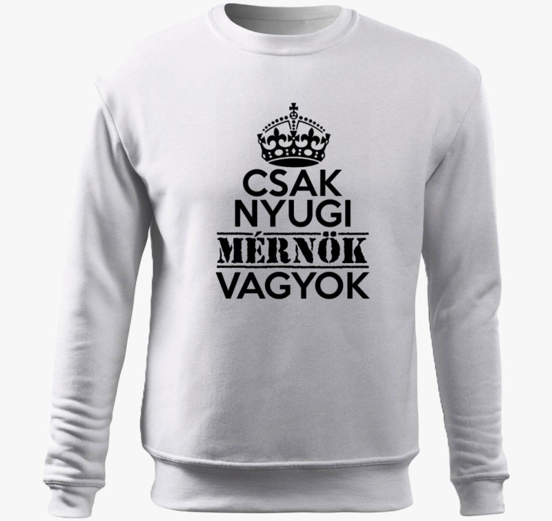 Inženir pulover s kapuco