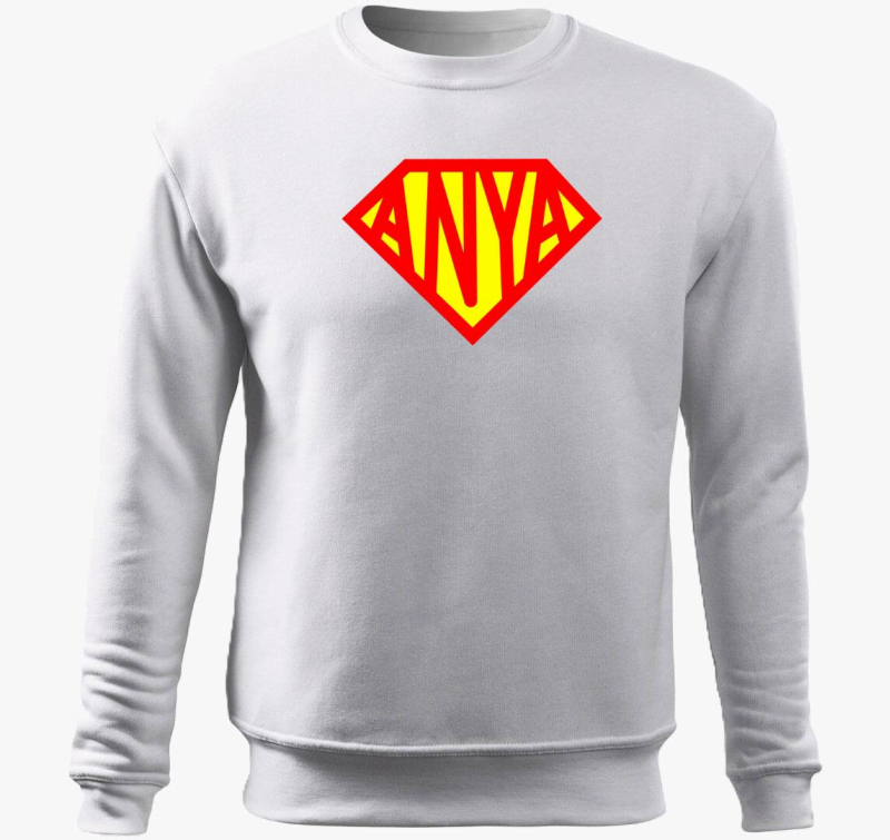 Szuper mama pulover s kapuco