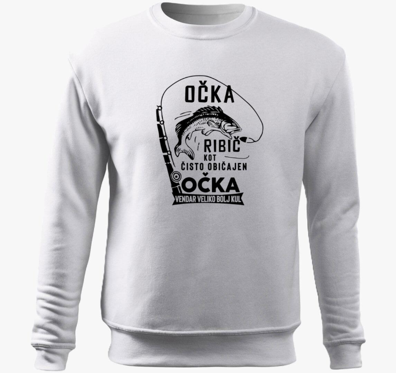 Ribič apuka sem pulover s kapuco