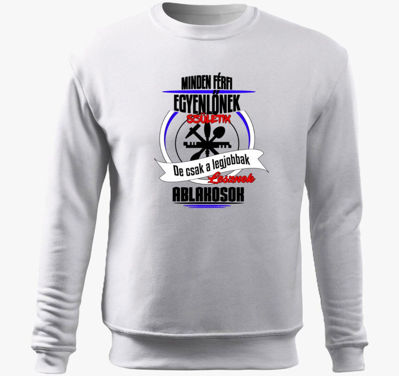 Ablakos pulover s kapuco