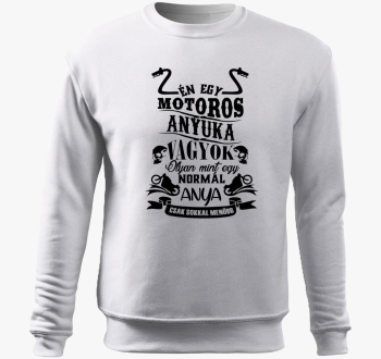 Motoros anyuka pulover s kapuco